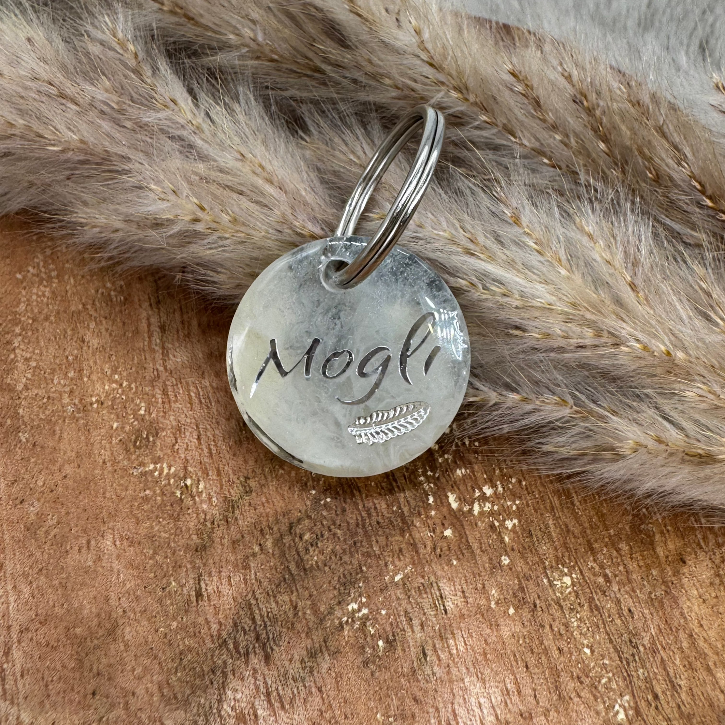 Hundemarke „Vintage Silber“ – dezent, edel & geheimnisvoll