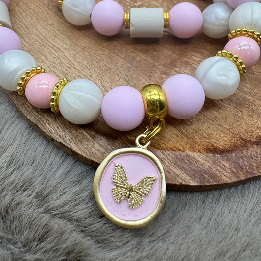 Hundekette „Soft Blush“ – edel, zart & feminin verspielt