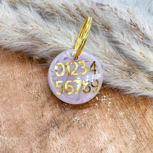 Hundemarke "Pastell Lila“