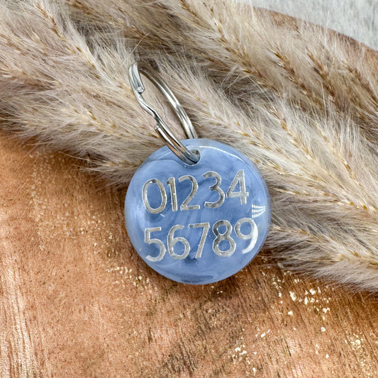 Hundemarke "Taubenblau"