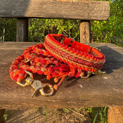 Paracord Set „Sunrise“ – leuchtendes Design für energiegeladene Abenteuer