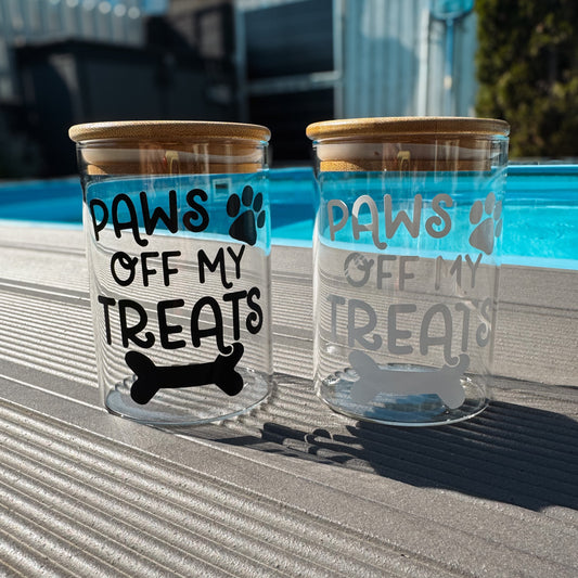 Leckerliglas "Paws off my Treats"