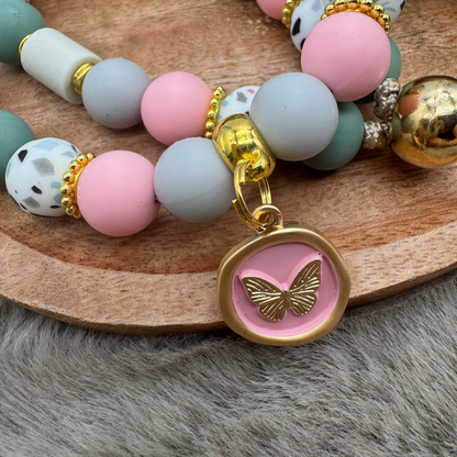 Hundekette „Bloomy Butterfly" - modern, zart & voller Lebensfreude