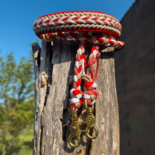 Paracord Set „Cranberry“ – lebendig, edel & handgemacht