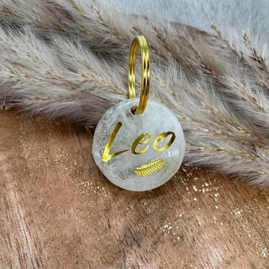 Hundemarke „Vintage Gold“ – elegant, zeitlos & voller Glanz