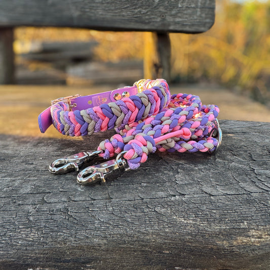 Tiny Paracord Set „Lilac Bloom“ – zart, verspielt & leicht zu tragen