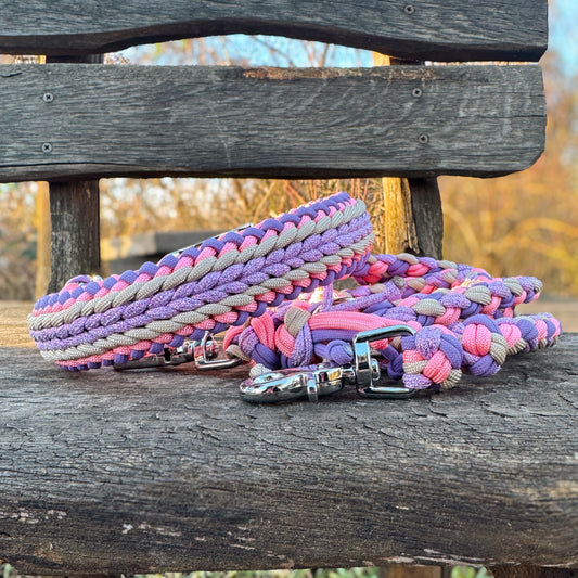 Paracord Set „Lilac Bloom“ – sanft, verspielt & detailverliebt