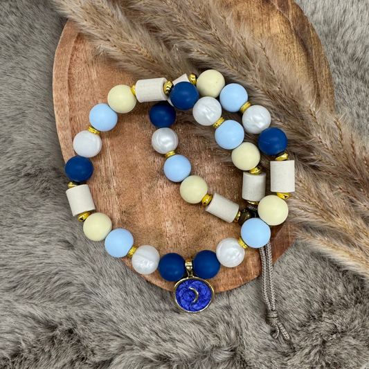 Hundekette „Midnight Bloom“ –  himmlisch ruhig & elegant abgestimmt