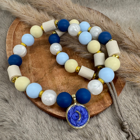 Hundekette „Midnight Bloom“ –  himmlisch ruhig & elegant abgestimmt