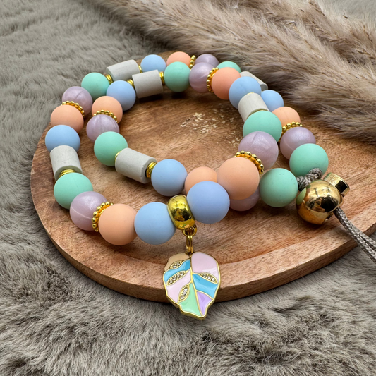 Hundekette „Pastell Autumn“ – zart, verspielt & herbstlich leicht
