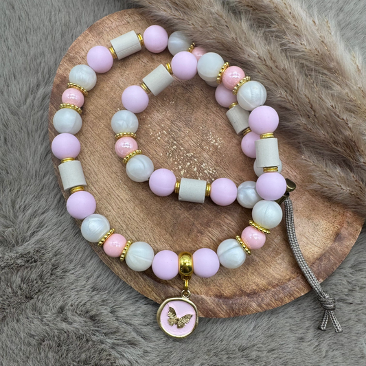 Hundekette „Soft Blush“ – edel, zart & feminin verspielt