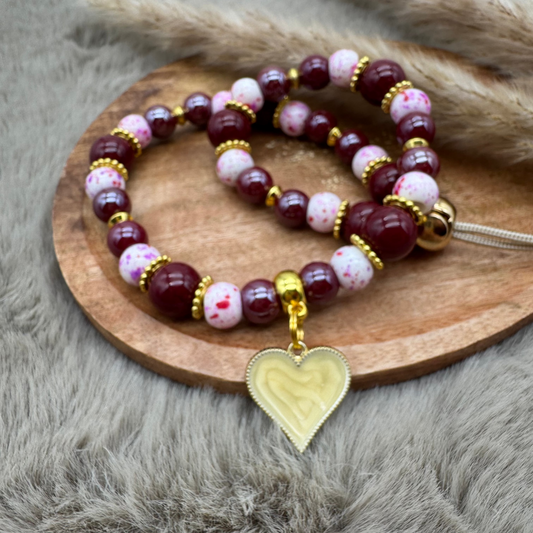 Hundekette „Berry Heart“ – ausdrucksstark, verspielt & voller Herz