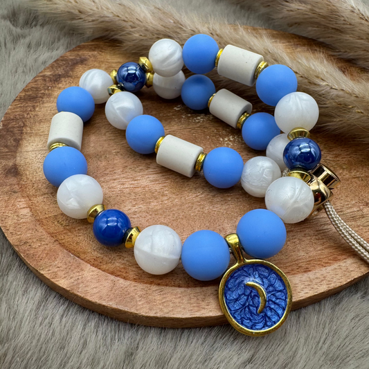 Hundekette „Blue Moon“ – mystisch, ruhig & elegant abgestimmt