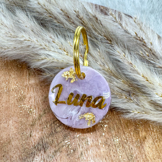 Hundemarke "Pastell Lila“